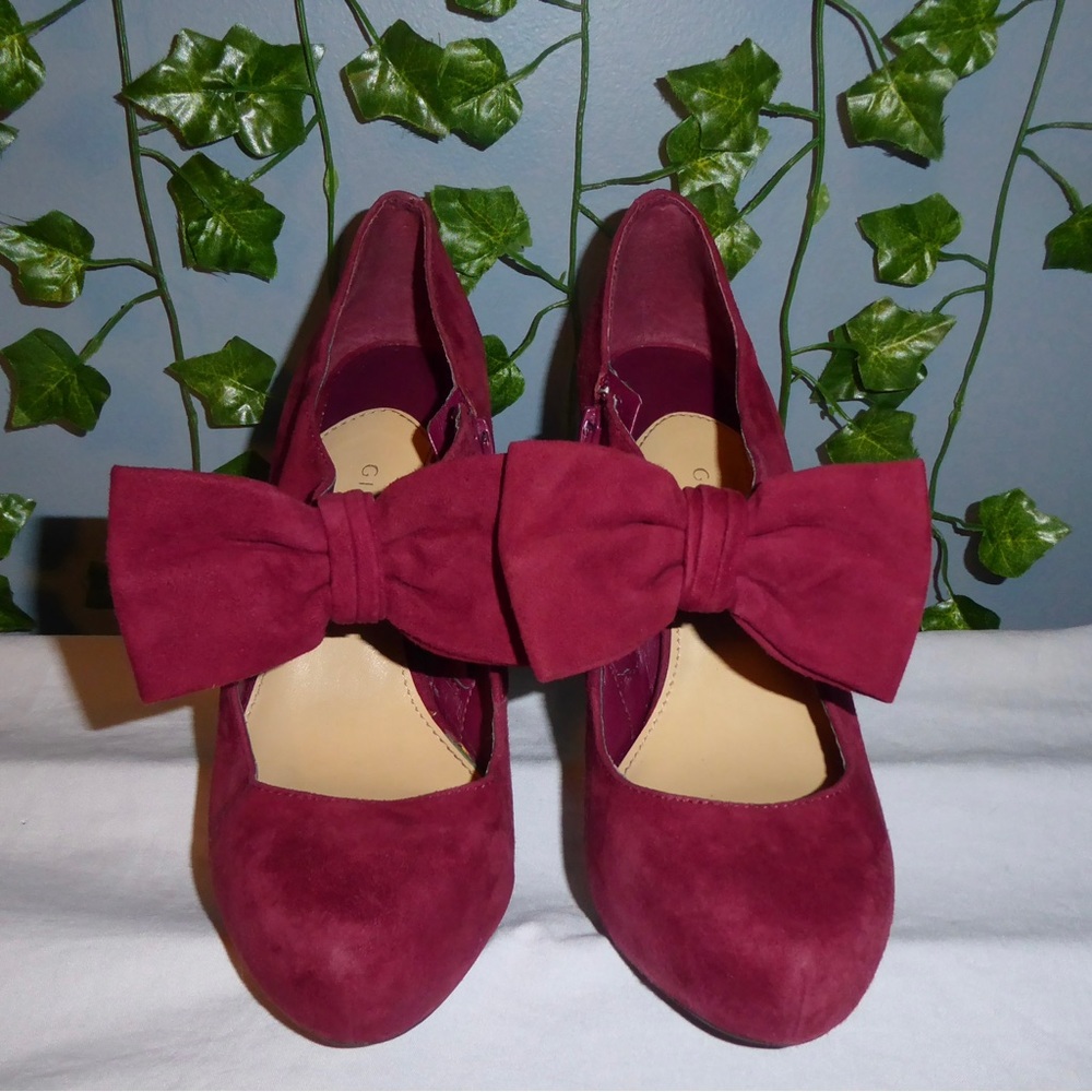 Gianni Bini | maroon suede Aribella Mary Janes | 8.5
